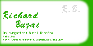 richard buzai business card